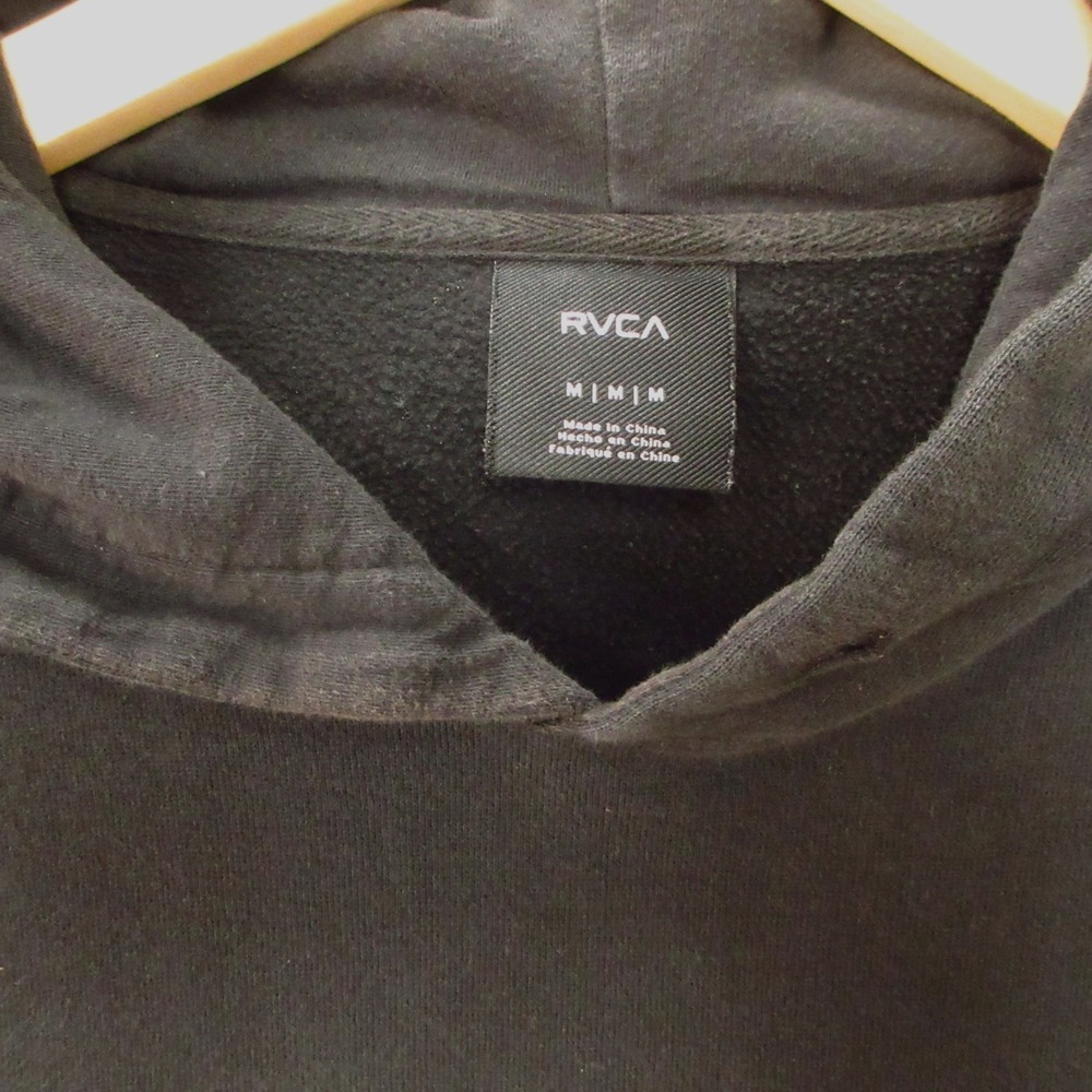RVCA x Christian Fletcher Hoodie Mens M Black  Graphic Pullover Surf‎ Skate Punk - Picture 4 of 9